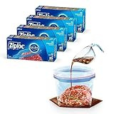 Ziploc Gallon Food Storage Freezer Bags, Stay Open Design with Stand-Up Bottom, Easy to Fill, 120... | Amazon (US)