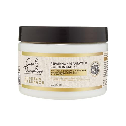 Carol's Daughter Goddess Strength Repairing Cocoon Hydrating Mask for Dry, Damaged Curly Hair, Restores Moisture, Treatment with Castor Oil, 340 g | Amazon (CA)