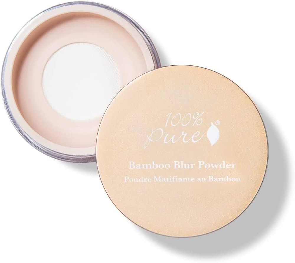 100% PURE Bamboo Blur Powder Tinted Setting Mattifying Face Makeup, Oil Absorbing Pore Minimizing... | Amazon (US)