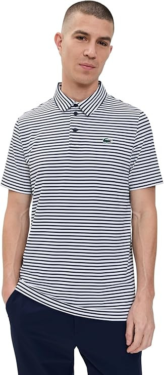 Lacoste Men's Regular Fit UV Protect Collar Logo Golf Polo Shirt | Amazon (US)
