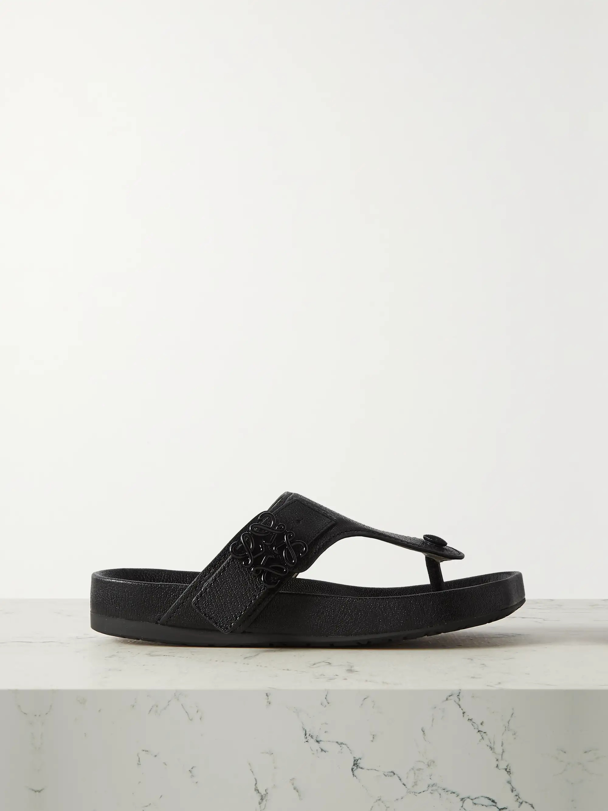 Ease embellished textured-leather sandals | NET-A-PORTER (US)