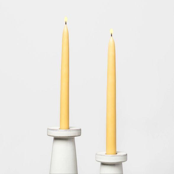 Beeswax Blend Taper Candles Set of 2 - Hearth & Hand™ with Magnolia | Target