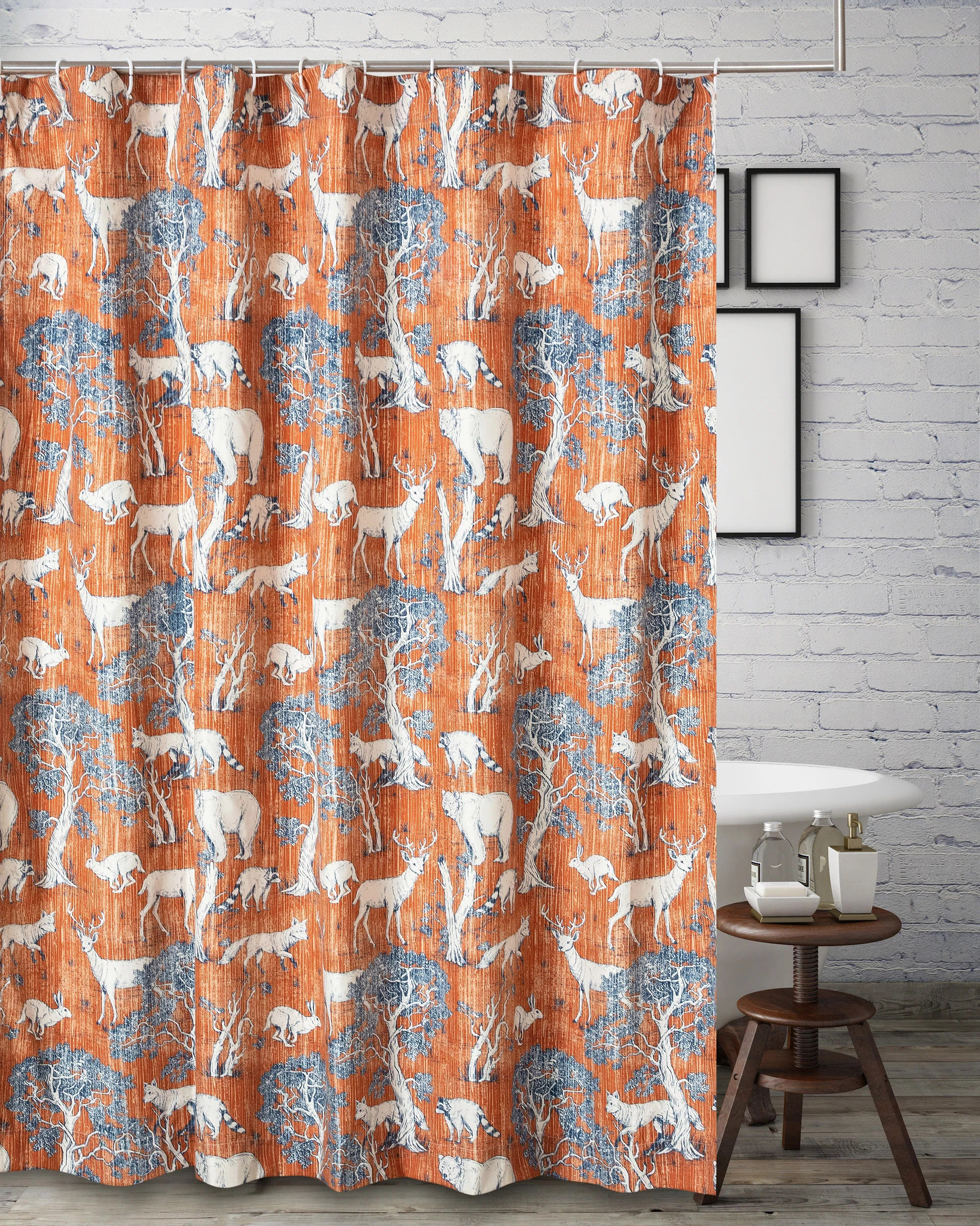 Menagerie Toile Single Shower Curtain | Wayfair North America