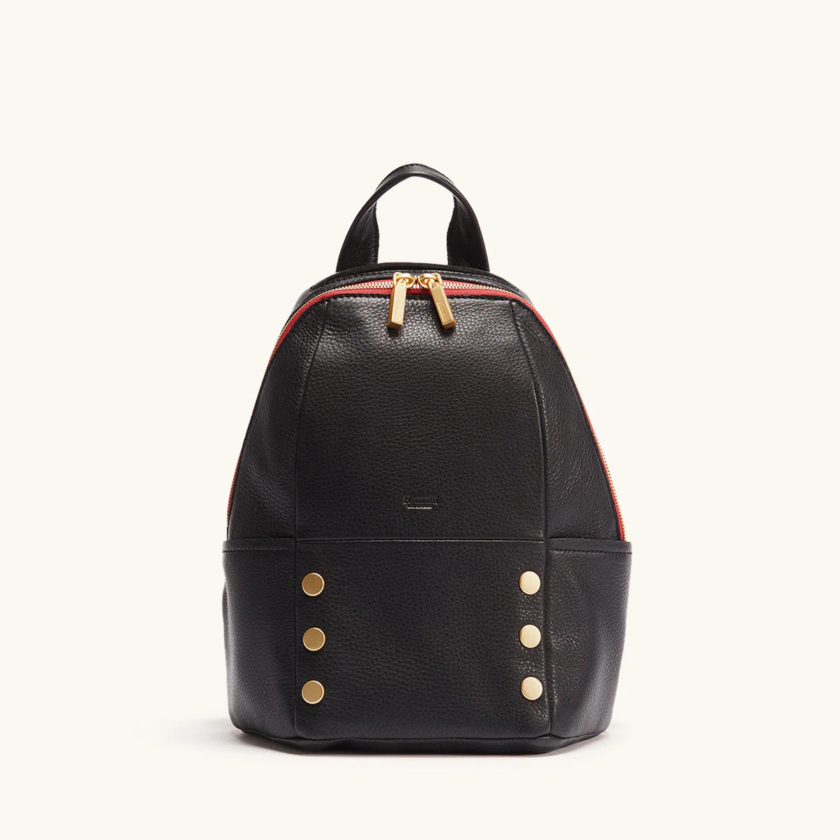 Hunter Black | Women's Functional Leather Backpack | Hammitt | Hammitt (US)