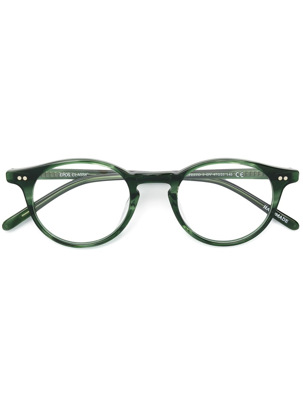 Epos round frame glasses - Green | Farfetch Global