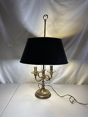 Rare Vintage French Empire Gilt Brass Bouillotte Lamp w/Metal Lampshade #350 #95  | eBay | eBay US