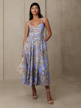 Isa Cotton-Silk Dress | Banana Republic (US)