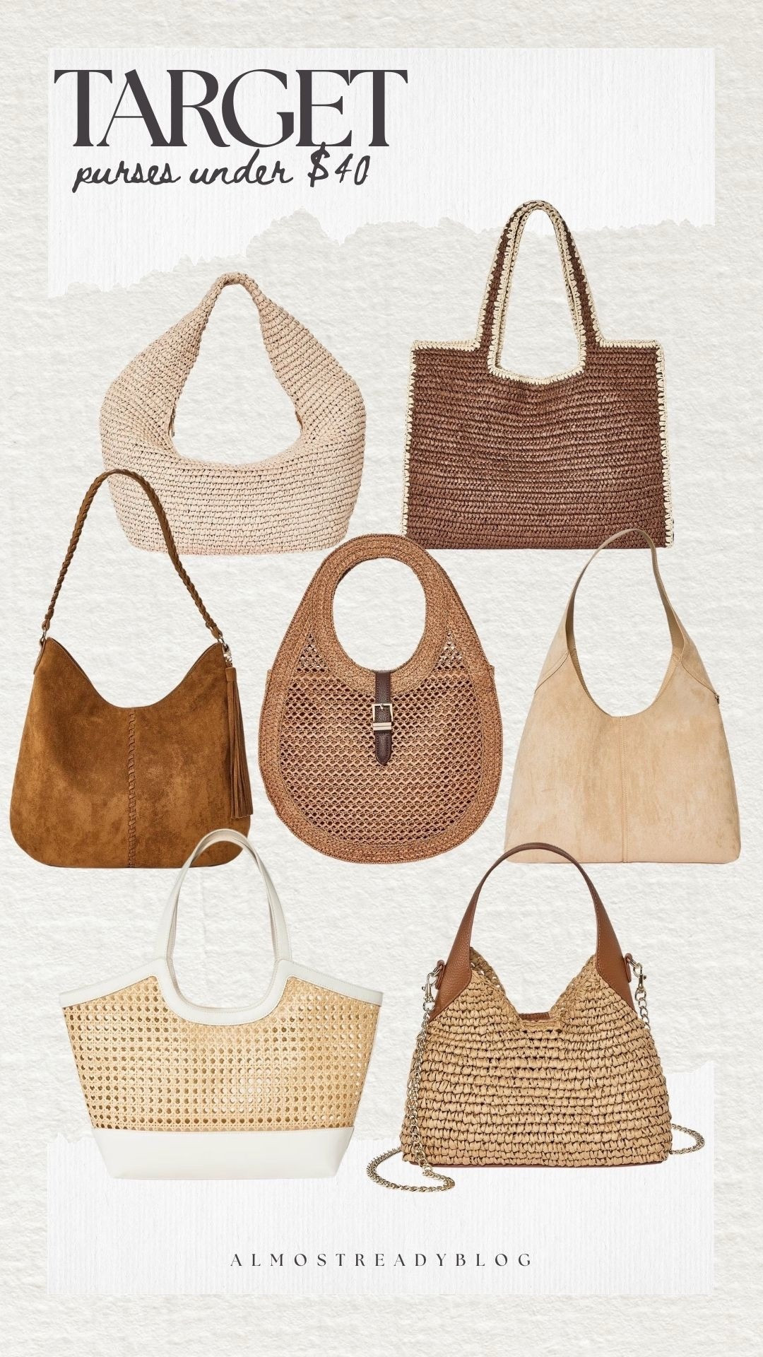 Purses under $40 from Target! Sooooo cute 😍

new arrivals, spring fashion, summer, vacation outfit, vacation essentials, finds under 50, amanda west, almostreadyblog 

#LTKSeasonal #LTKTravel #LTKSwim
