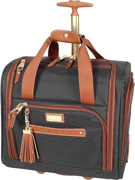 Steve Madden Designer 15 Inch Carry on Suitcase- Small Weekender Overnight Business Travel Luggag... | Amazon (US)