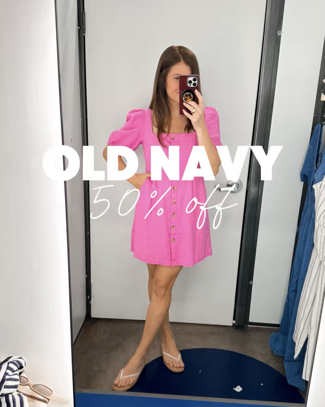 Old Navy 50% off sale! Rounding up a handful of my favorites for spring and summer! 

Wearing: 
Floral linen top – size small 
Floral linen skort – size small
linen pants – size small 
Gauze dress- size small
Graphic tee- size small
Pink dress- size small
Stripe dress- size small
Sunburst set- fits true to size 
Jumpsuit- small
Daisy shirt- small
Daisy jeans- size 4
Gingham dress- size small
Playa pants- size small

#LTKSaleAlert #LTKOver40 #LTKStyleTip