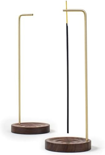 SeedWave Incense Holder for Sticks, Handmade Upside-Down Incense Burner, Wooden Ripple Incense Tr... | Amazon (US)