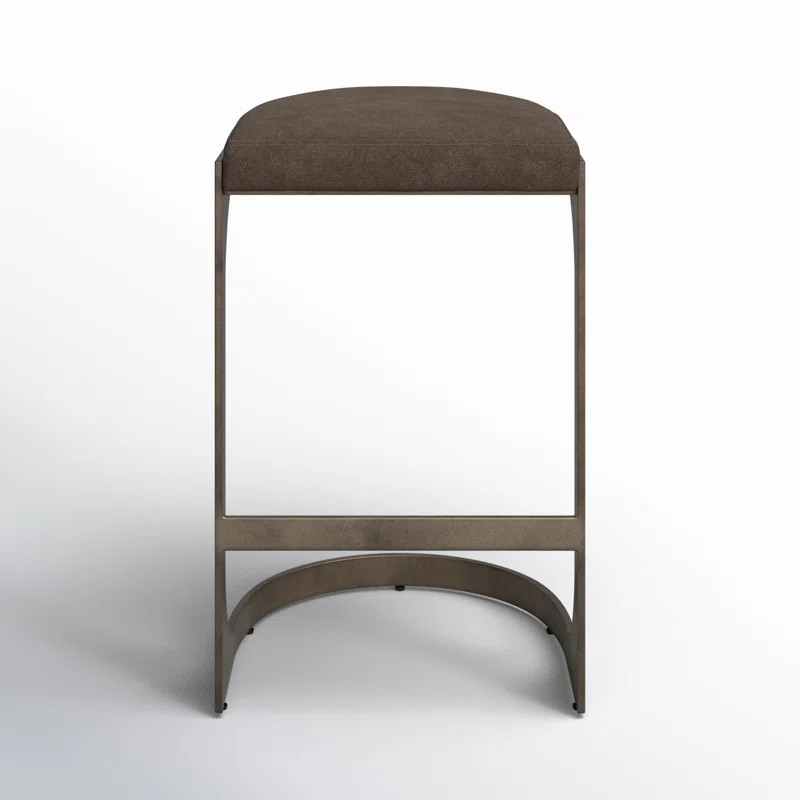 Bellesa Upholstered Counter Stool with Metal Frame | Wayfair North America