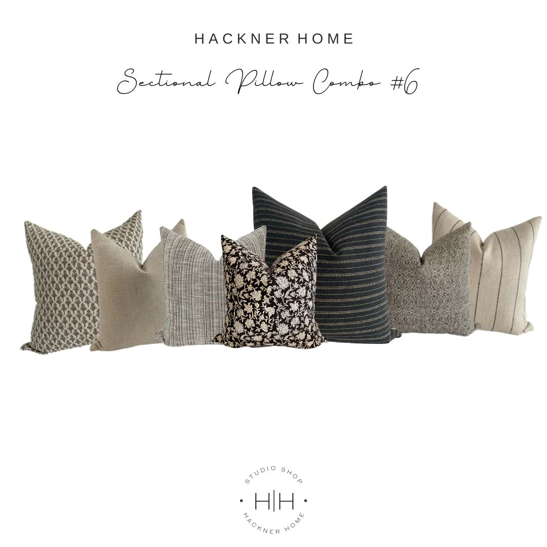 Sectional Pillow Combo #6 | Hackner Home (US)