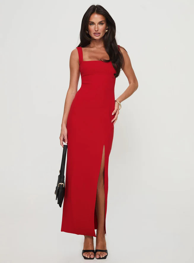 Bombshell Maxi Dress Red | Princess Polly US