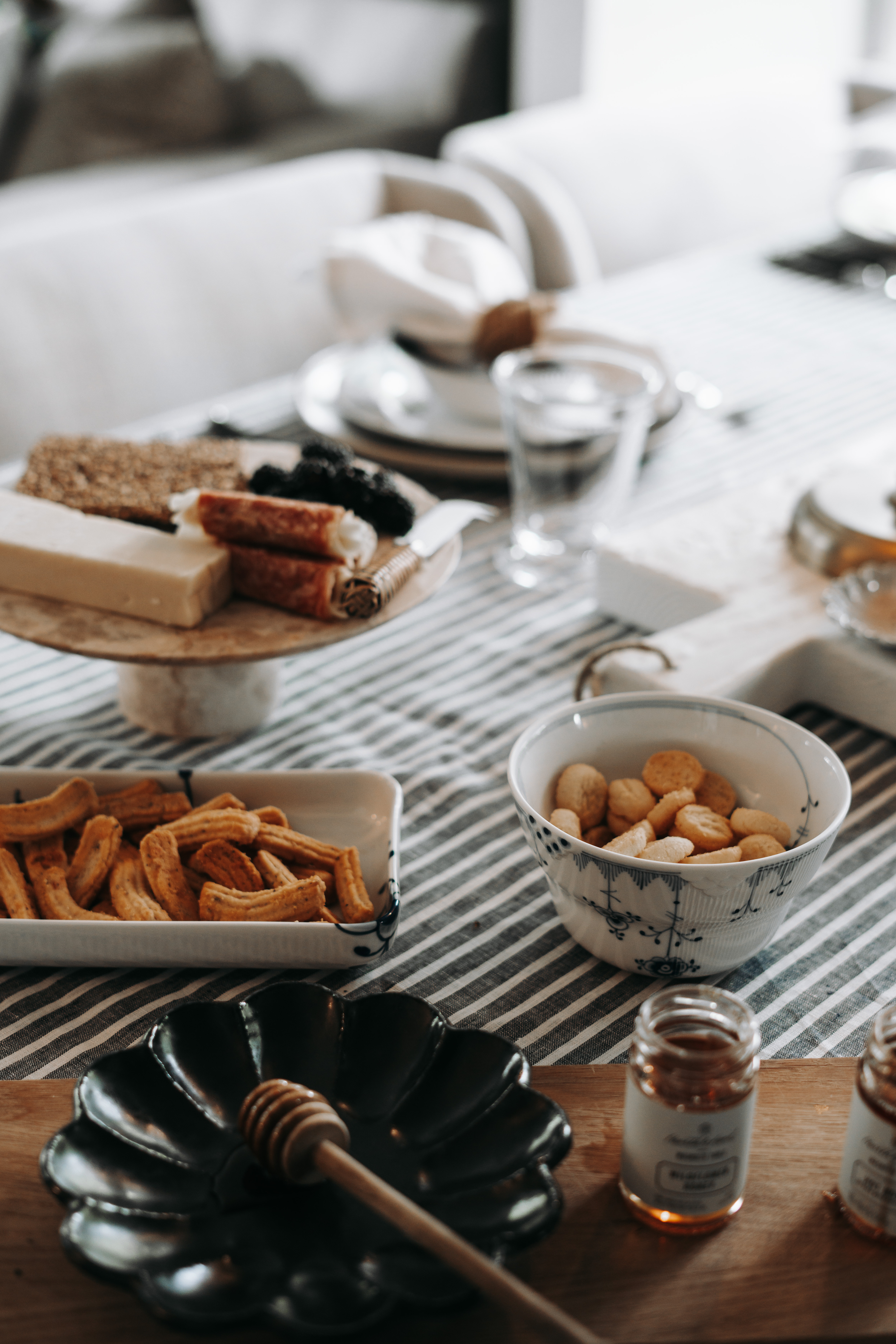 You guys!! This is my favorite way to welcome spring. A simple, elevated spread with fresh textures, light bites, and a soft blue and white palette that feels clean and seasonal. I love incorporating easy grazing options like cheeses, crackers, and something sweet to keep it effortless while still feeling thoughtfully styled. It is the kind of setup that invites people to gather, snack, and stay awhile. I am LOVING this new blue scheme in our home this year!!  

 #LTKSeasonal #LTKHome #LTKSaleAlert