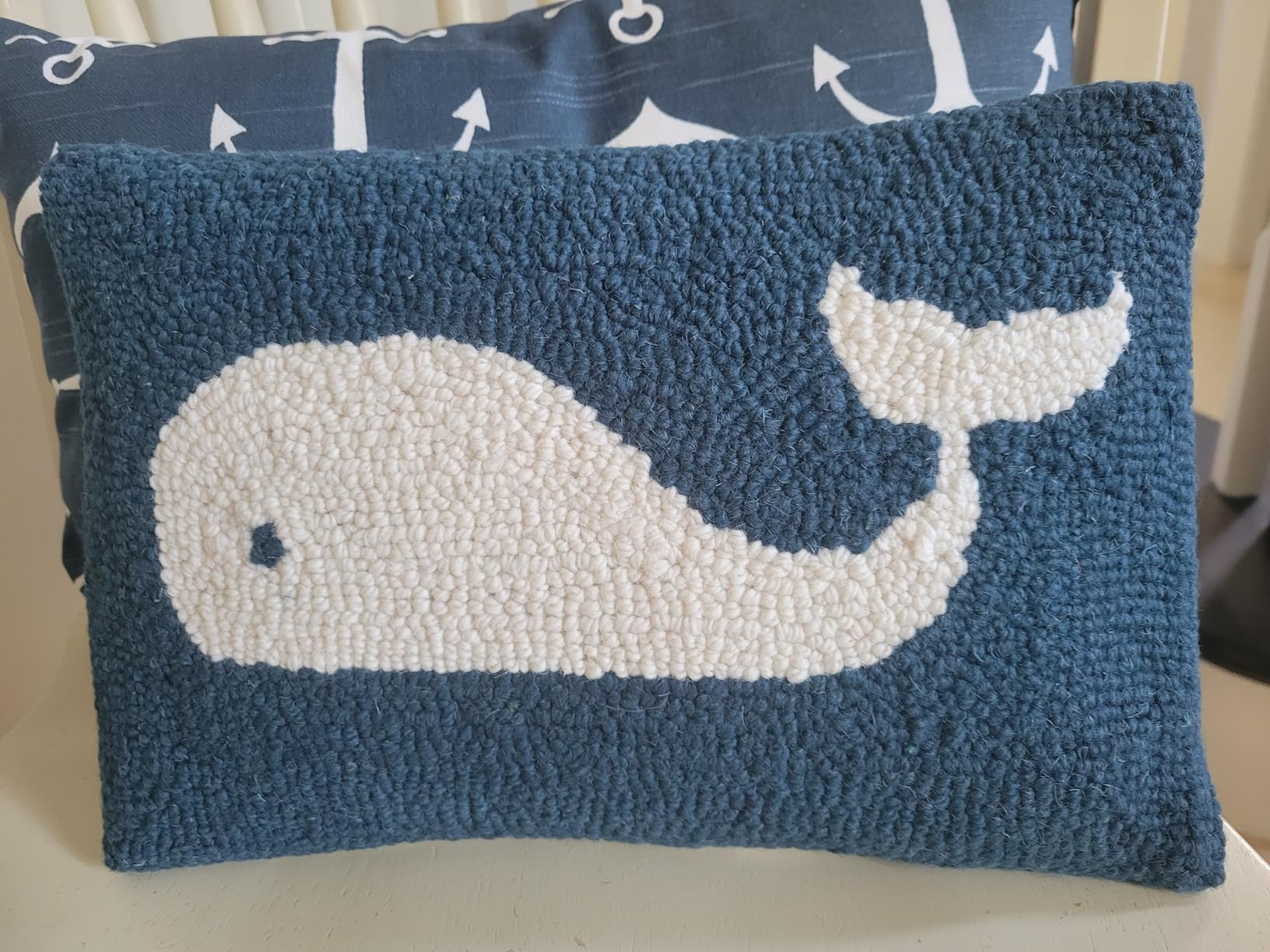 Peking Handicraft 30JSS757C12OB Whale Hook Pillow, 8X12 Throw Pillow | Amazon (US)