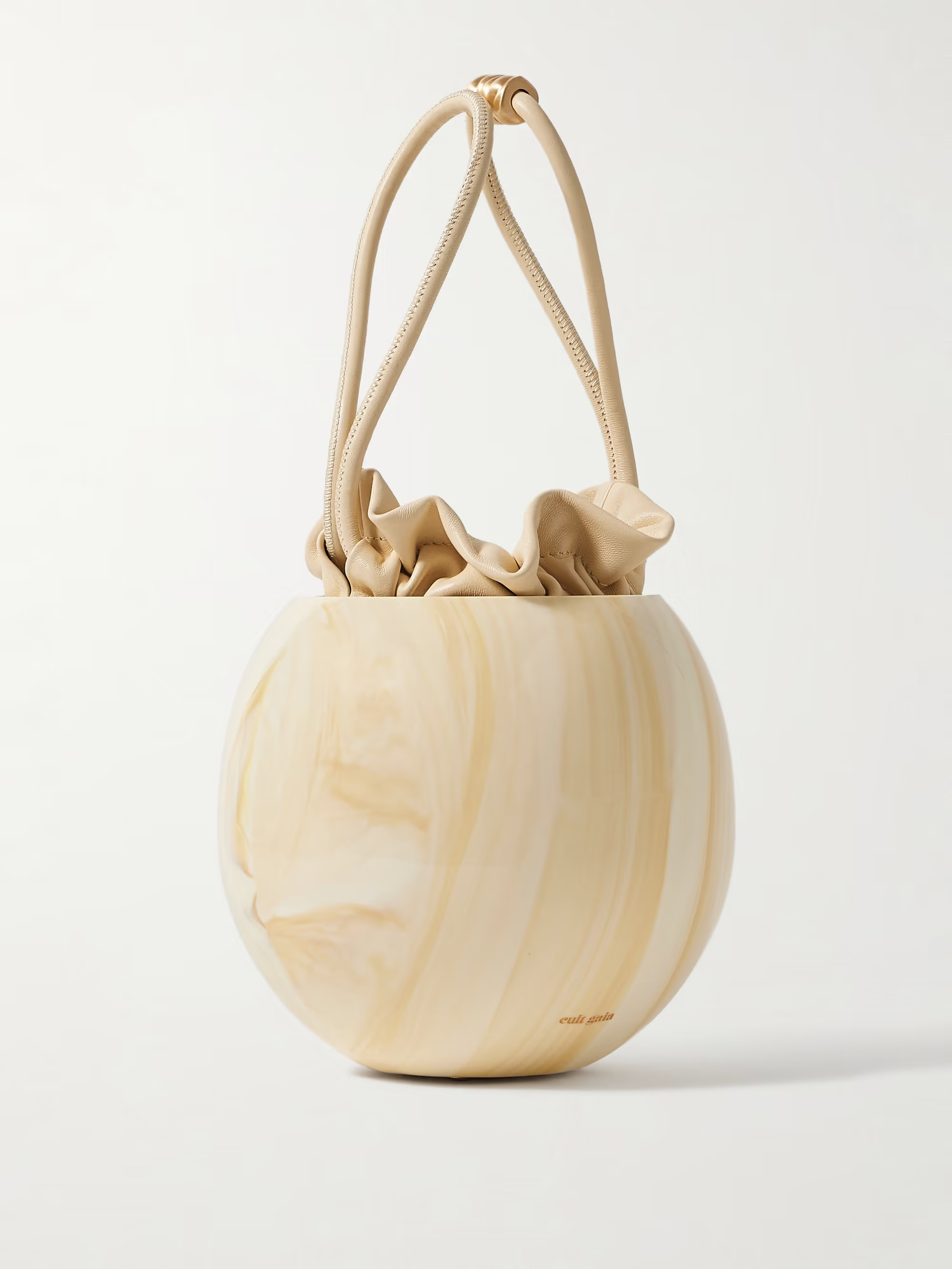 Mona leather-trimmed acrylic tote | NET-A-PORTER (US)