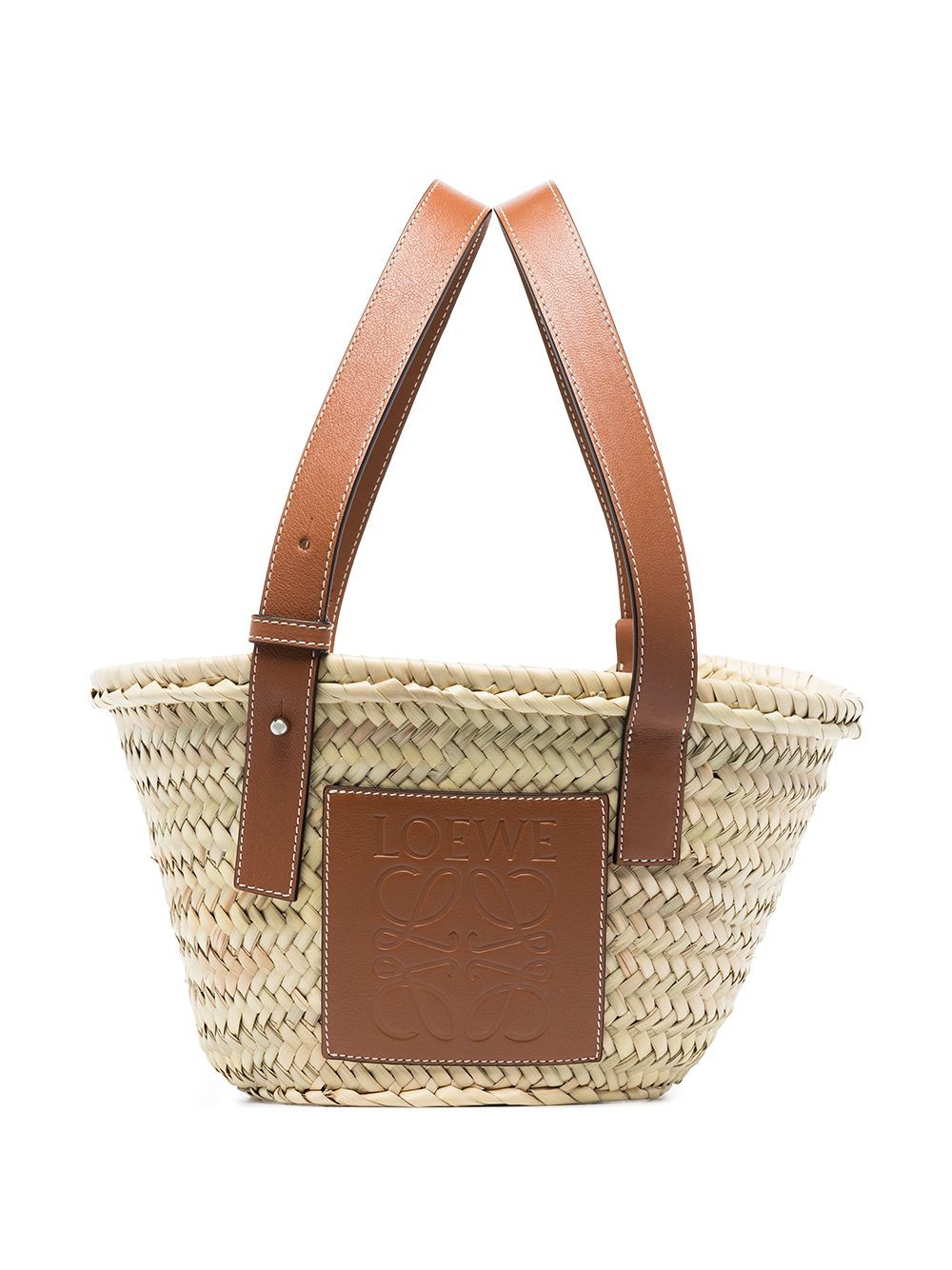 LOEWE raffia tote bag - Neutrals | Farfetch Global