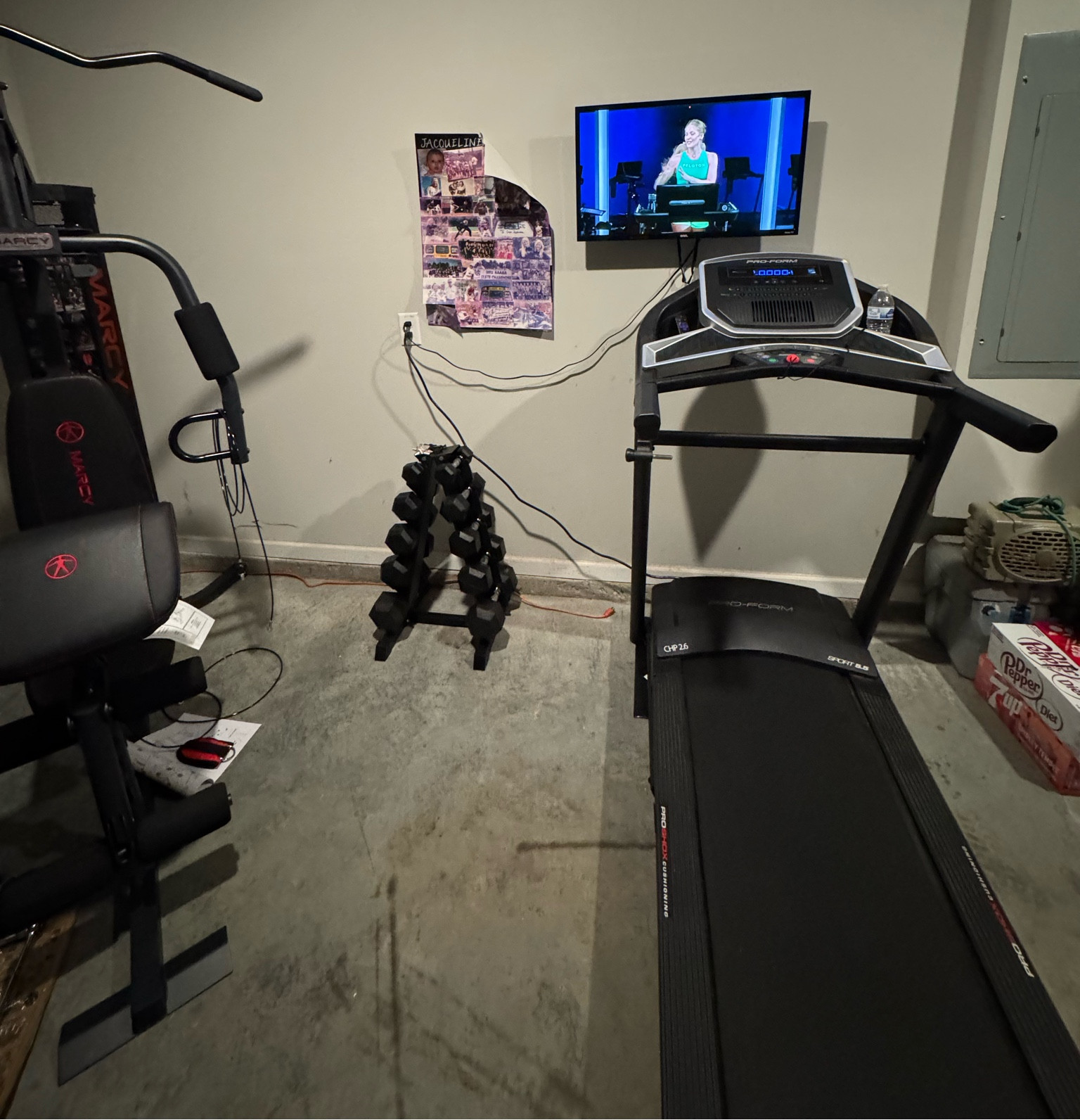 Love my new workout area! Finally a space all to myself!  I’ve had the treadmill for the last several years and it’s been one of my favorite gifts! But this year we added the weights 

#run #weights #workout#peleton 

#LTKFitness #LTKGiftGuide #LTKActive