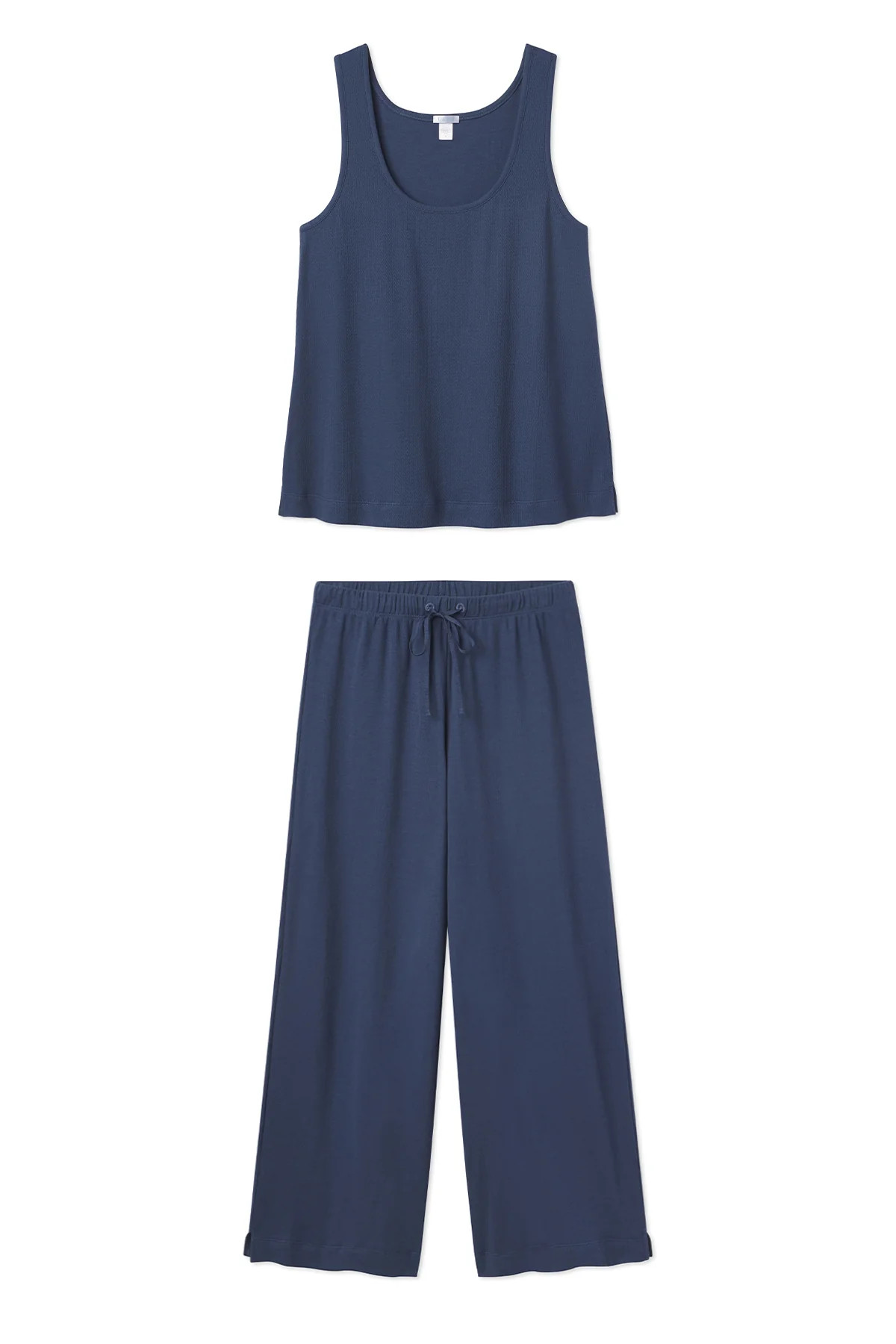 Pointelle Pajama Pants Set in Navy | Lake Pajamas
