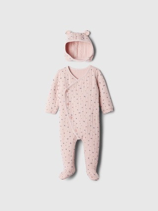Baby Print Ribbed Outfit Set | Gap Factory
