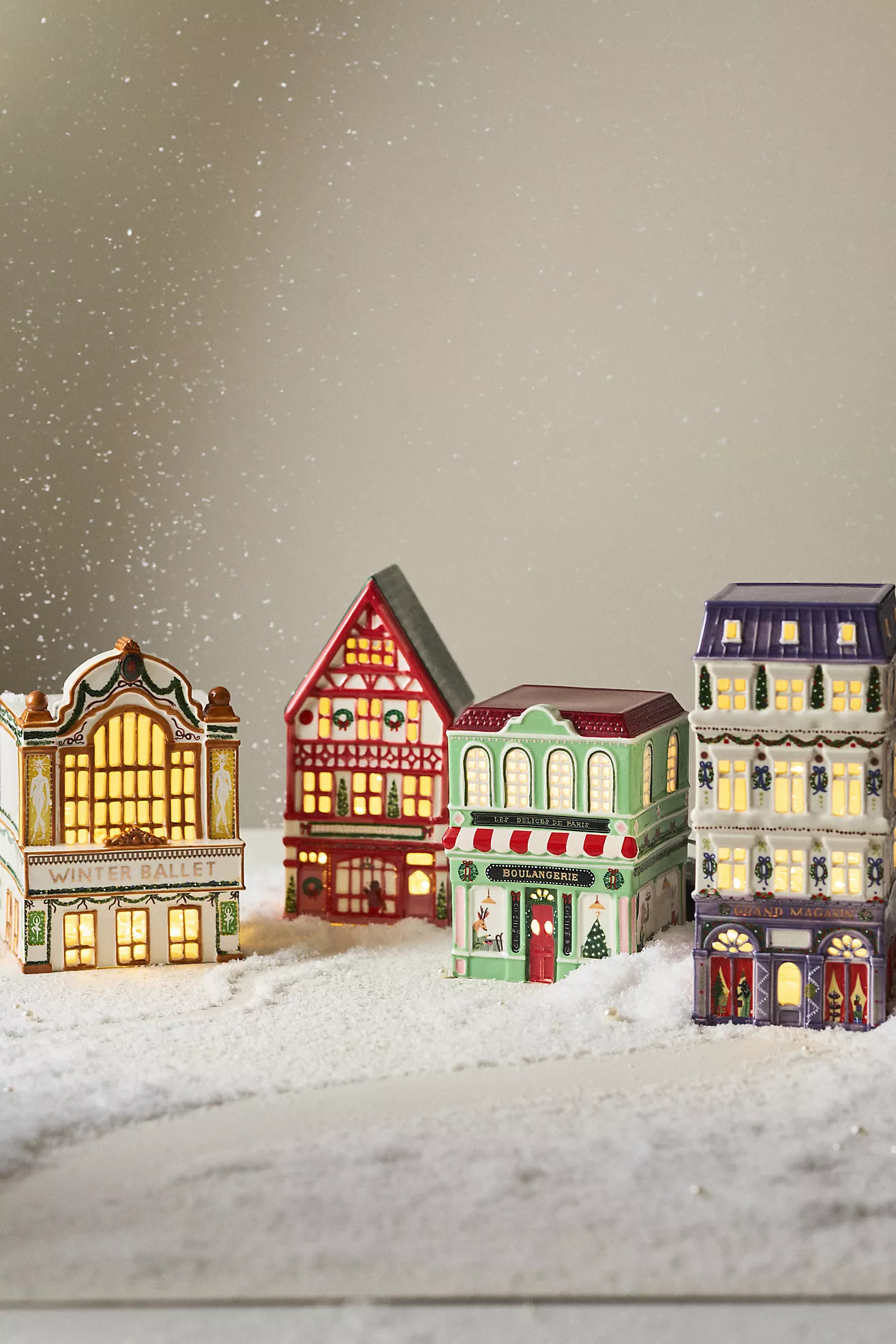 Ceramic Light-Up Holiday House | Anthropologie (US)