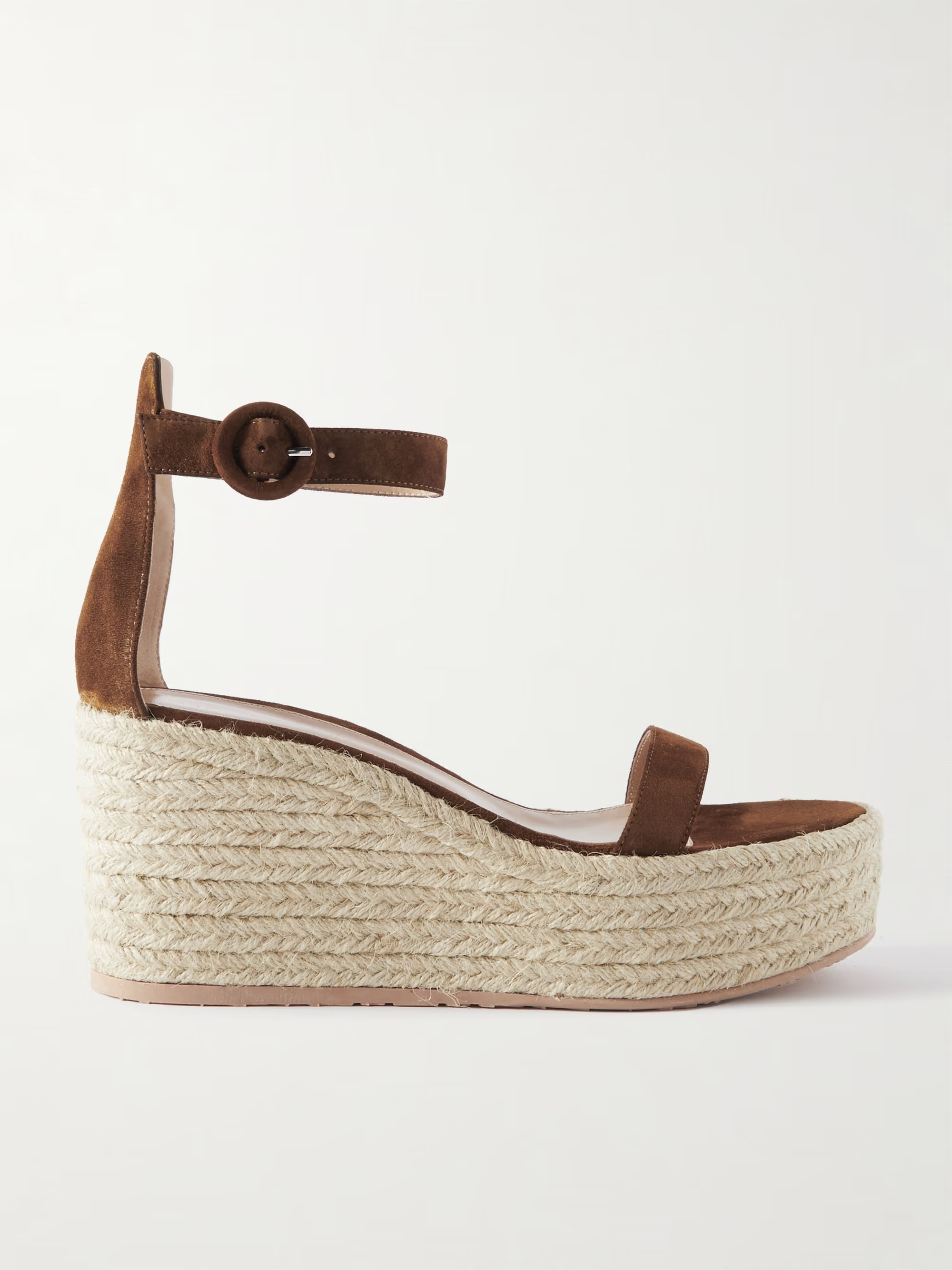 45 suede espadrille wedge sandals | NET-A-PORTER (UK & EU)