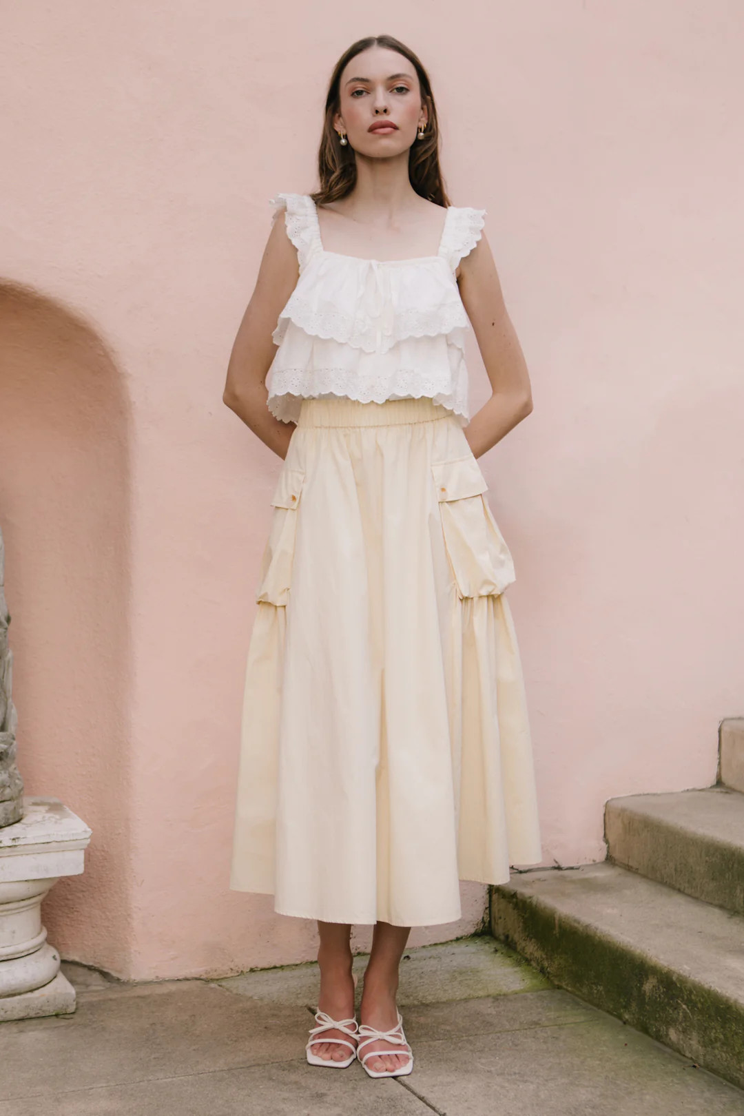 Nadia Skirt in Khaki | Ivy City Co