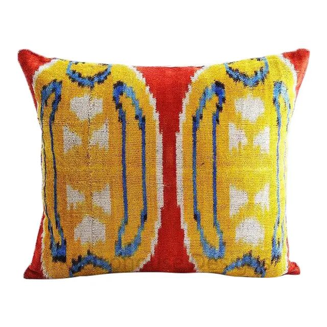 Hassan Vintage Silk Velvet Pillow | Chairish