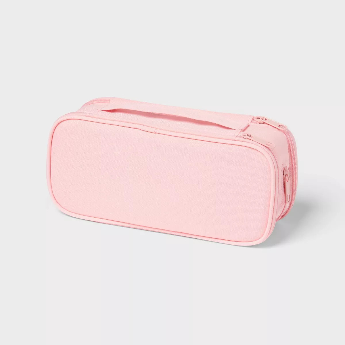 Triple Zip Multicompartment Pencil Case Pouch Pink - up&up™ | Target