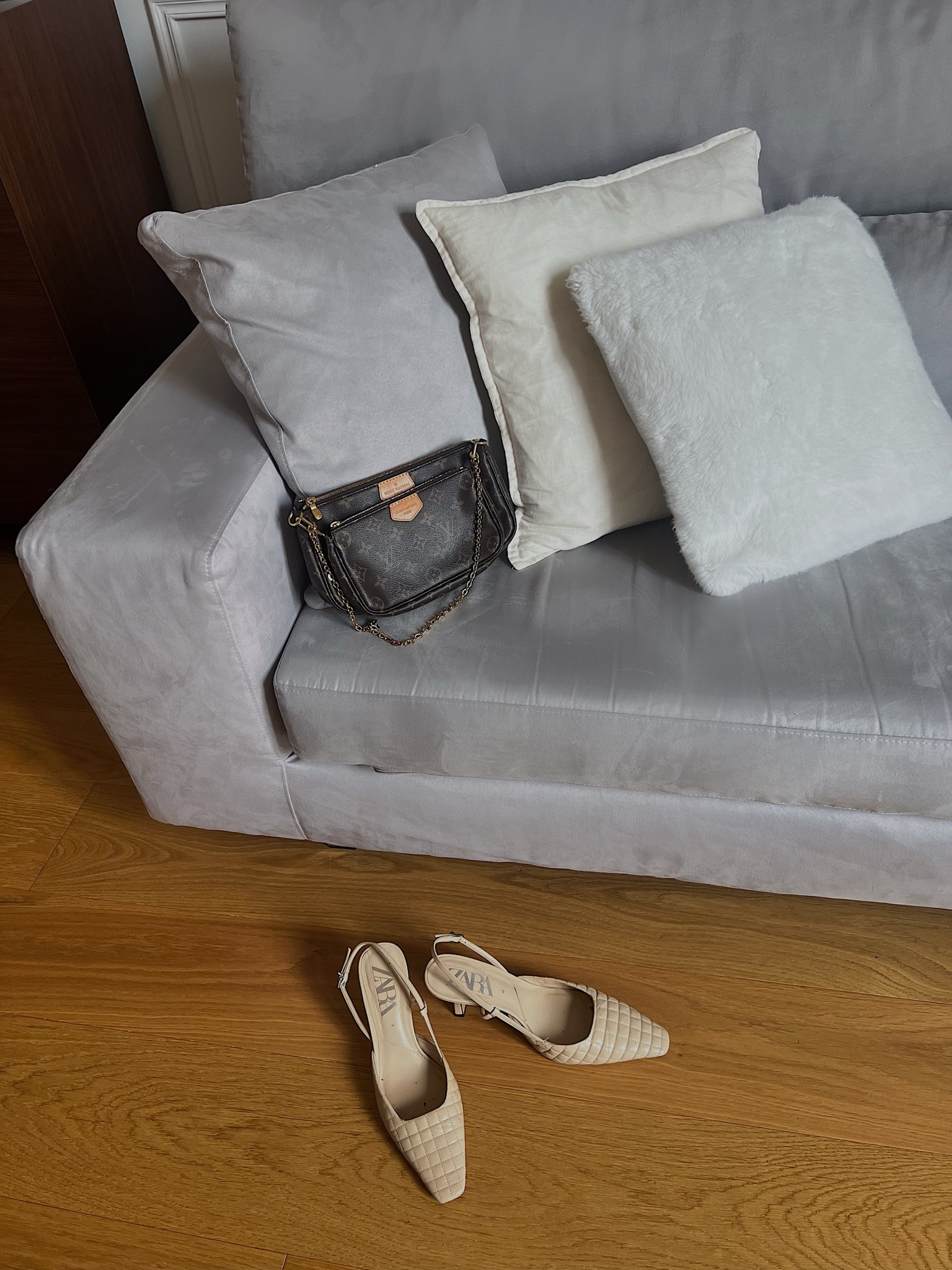 Louis Vuitton Multi Pochette bag with sling back pointed kitten heels. 

Farfetch, acessories, trendy, & other stories, outfit inspiration, Vestiaire Collective, Mango, Italy. 

#LTKeurope #LTKshoecrush #LTKitbag