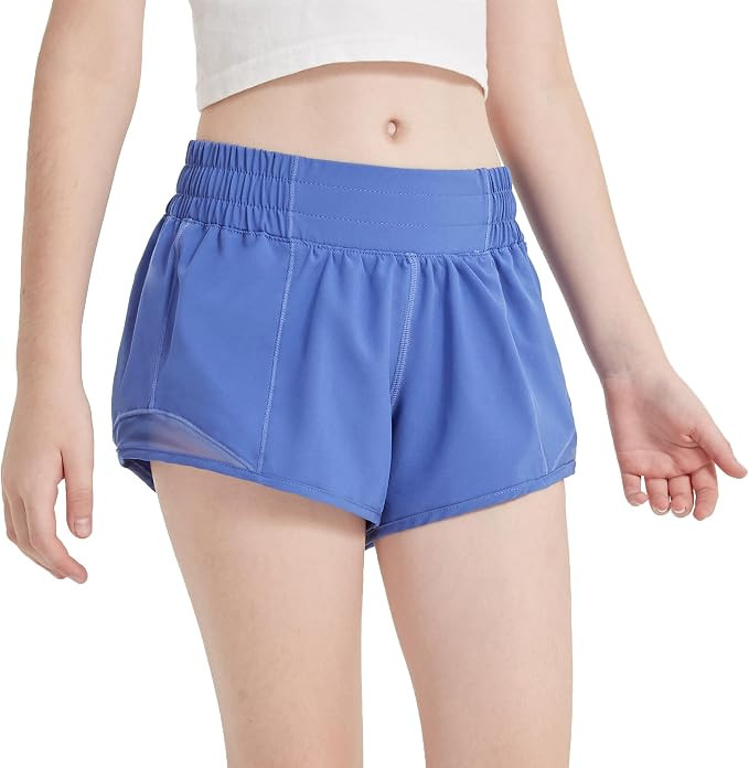 Aurefin Girls Athletic Shorts, Lightweight Running Shorts for Teen Girls Kids Sports Active Short... | Amazon (US)