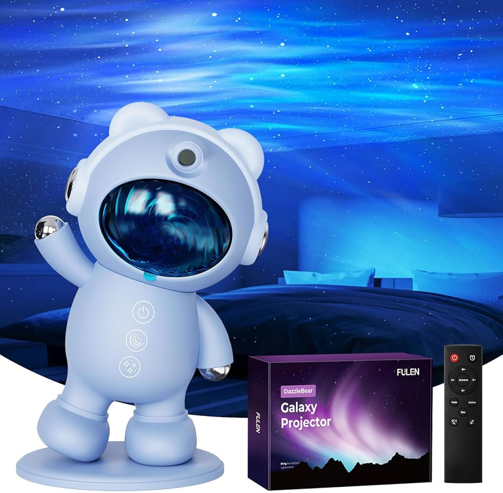FULEN Galaxy Projector for Bedroom,Star Projector Cute Night Light, Aurora Ceiling Light, LED Lig... | Amazon (US)