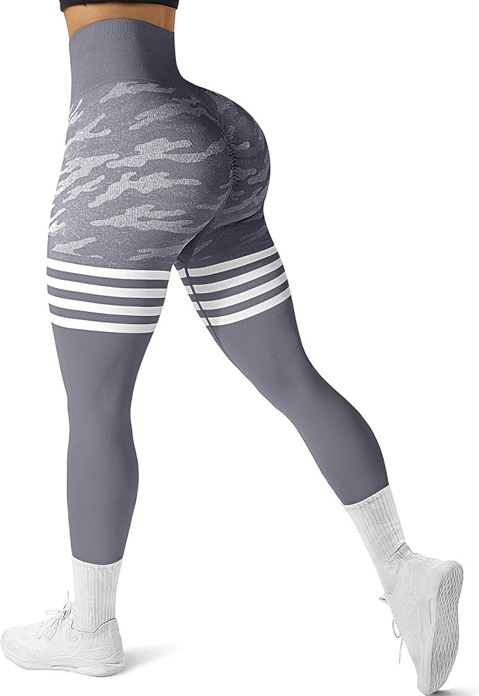 GILLYA Women's Scrunch Butt Lifting Leggings High Waisted Booty Yoga Pants Seamless Workout Gym L... | Amazon (US)