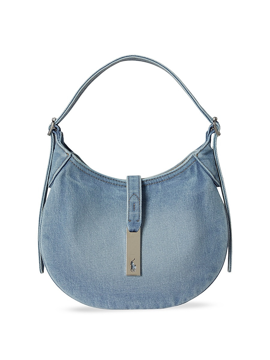 Women's Small Denim Shoulder Bag - Linda Wash | Saks Fifth Avenue
