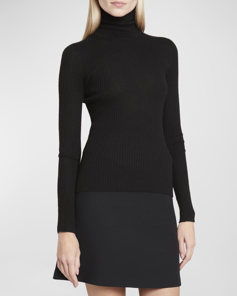 Peppe Ribbed Cashmere Turtleneck | Neiman Marcus