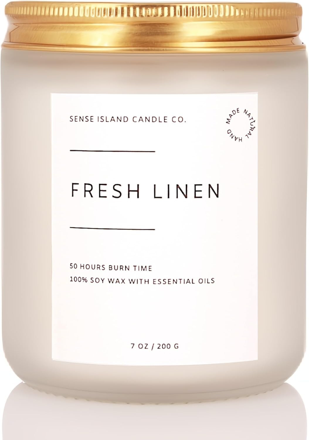 Fresh Linen Scented Candle for Home Scented 50+ Hrs Long Lasting100% Natural Soy Wax Clean Linen ... | Amazon (US)