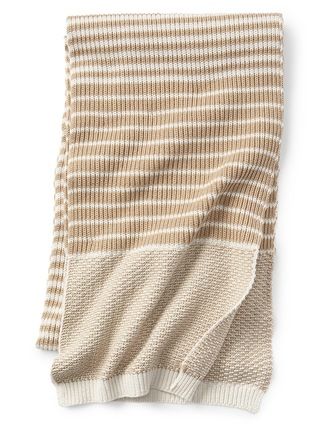 Gap Unisex Marle Knit Scarf In Combed Cotton Khaki Size One Size | Gap US