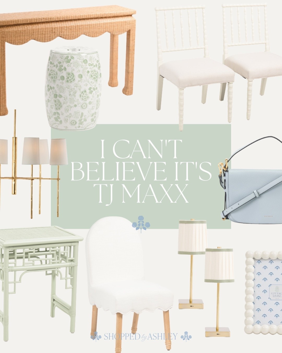 New arrivals and restocks at TJ Maxx! 

TJ Maxx decor, HomeGoods decor, blue and green decor, blue and white decor, Grandmillennial decor, Grandmillennial style, scallop furniture, scallop decor, designer look for less 

#LTKHome