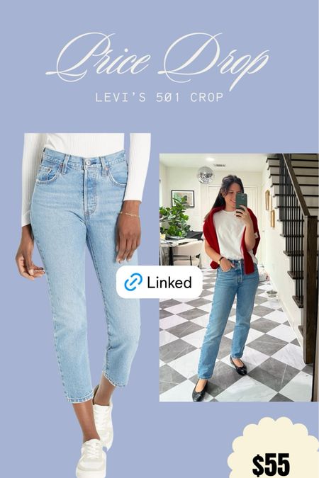 Petite friendly jeans, jeans under $100, light wash jeans, Levi’s 501 crop 

#LTKFindsUnder50 #LTKFindsUnder100 #LTKSaleAlert