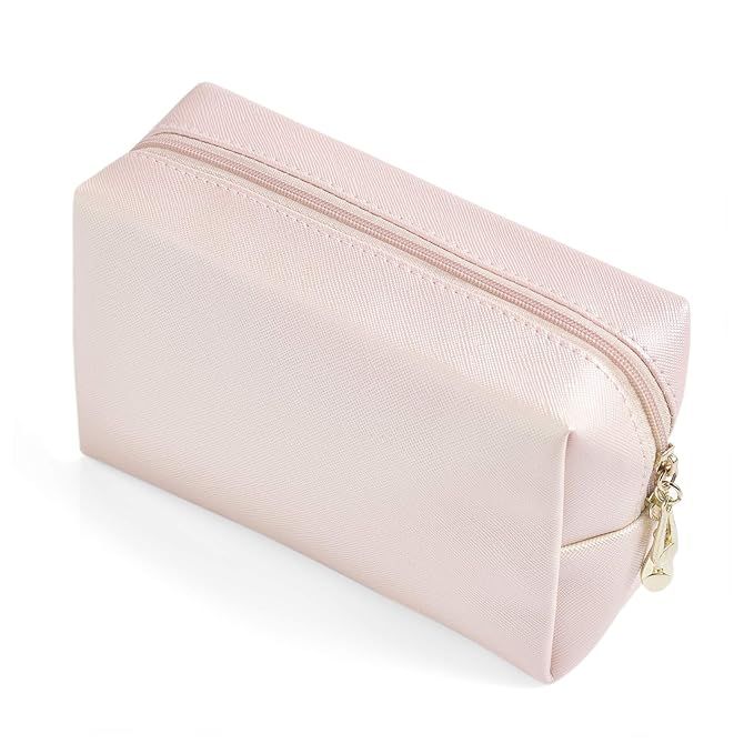 PU Leather Cosmetic Bag for Women Girls Minimalism Makeup Bag for Daily Use Portable Storage Purs... | Amazon (US)