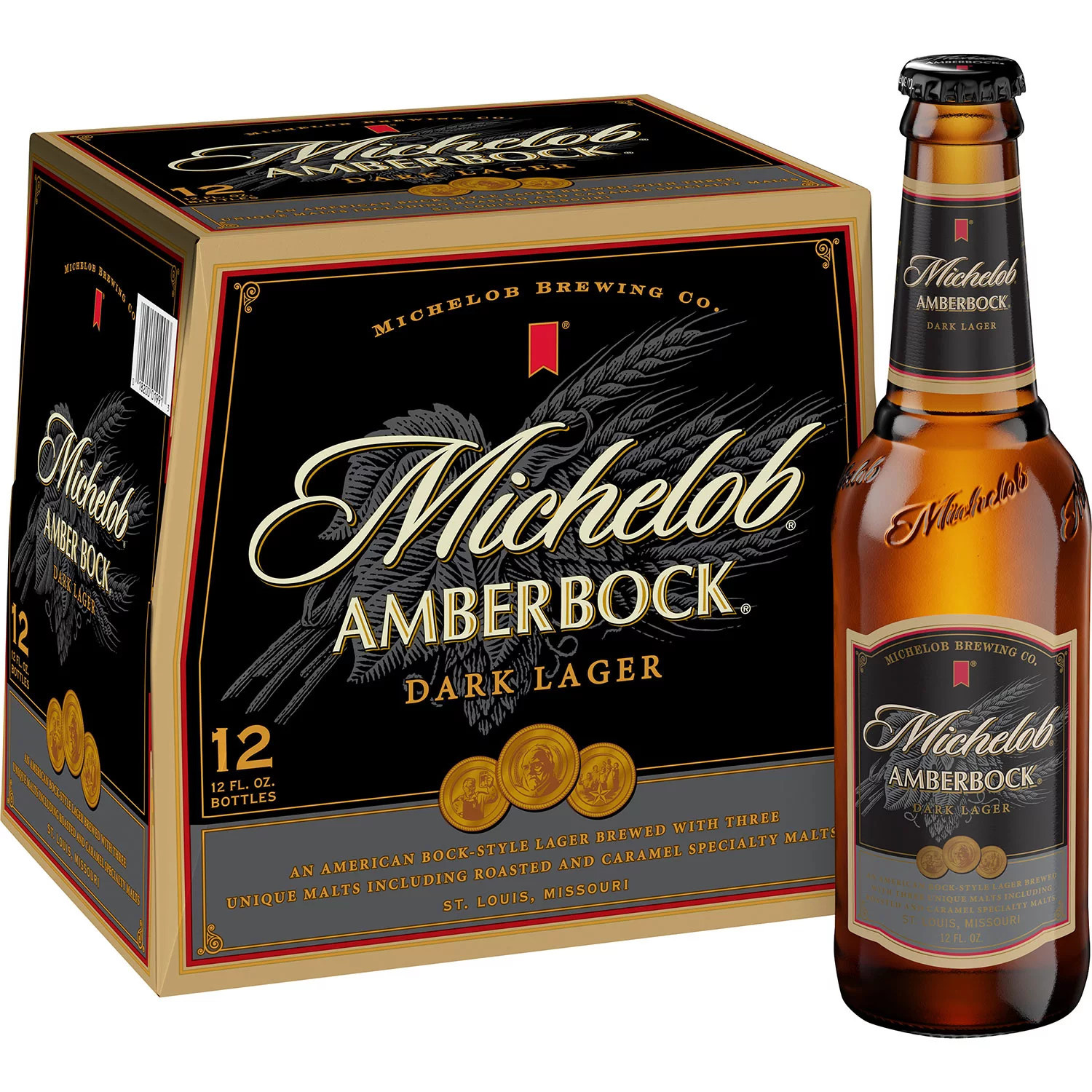 Michelob Amber Bock Dark Lager Beer, 12 fl. oz. bottle, 12 pk. | Sam's Club