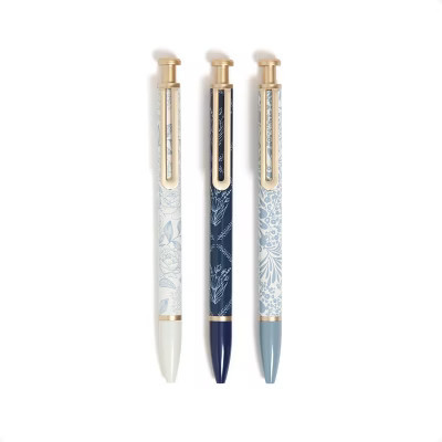 U Brands 3ct Monterey Ballpoint Pens Ornate Florals | Target
