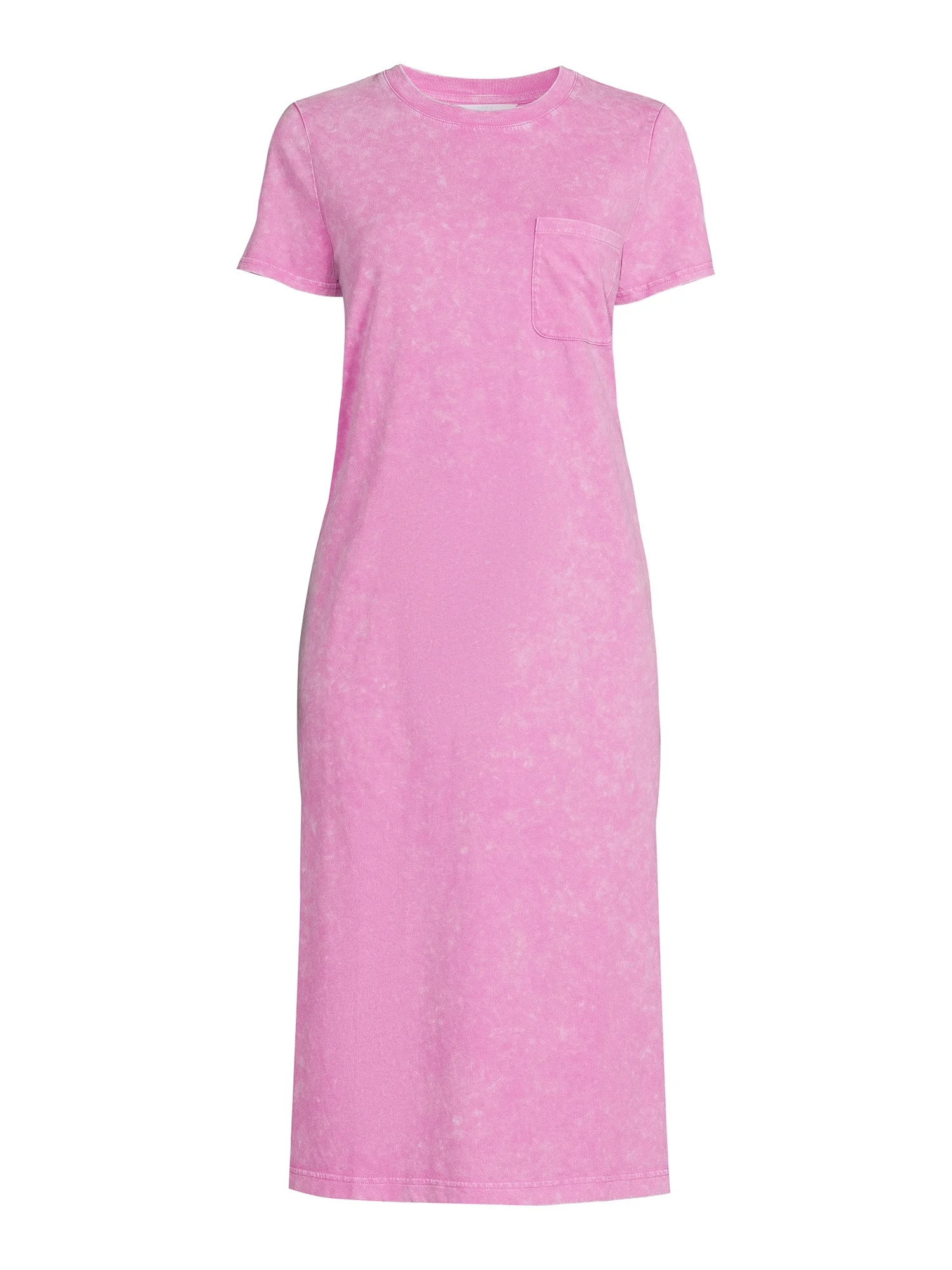 Time and Tru Women's T-Shirt Midi Dress | Walmart (US)