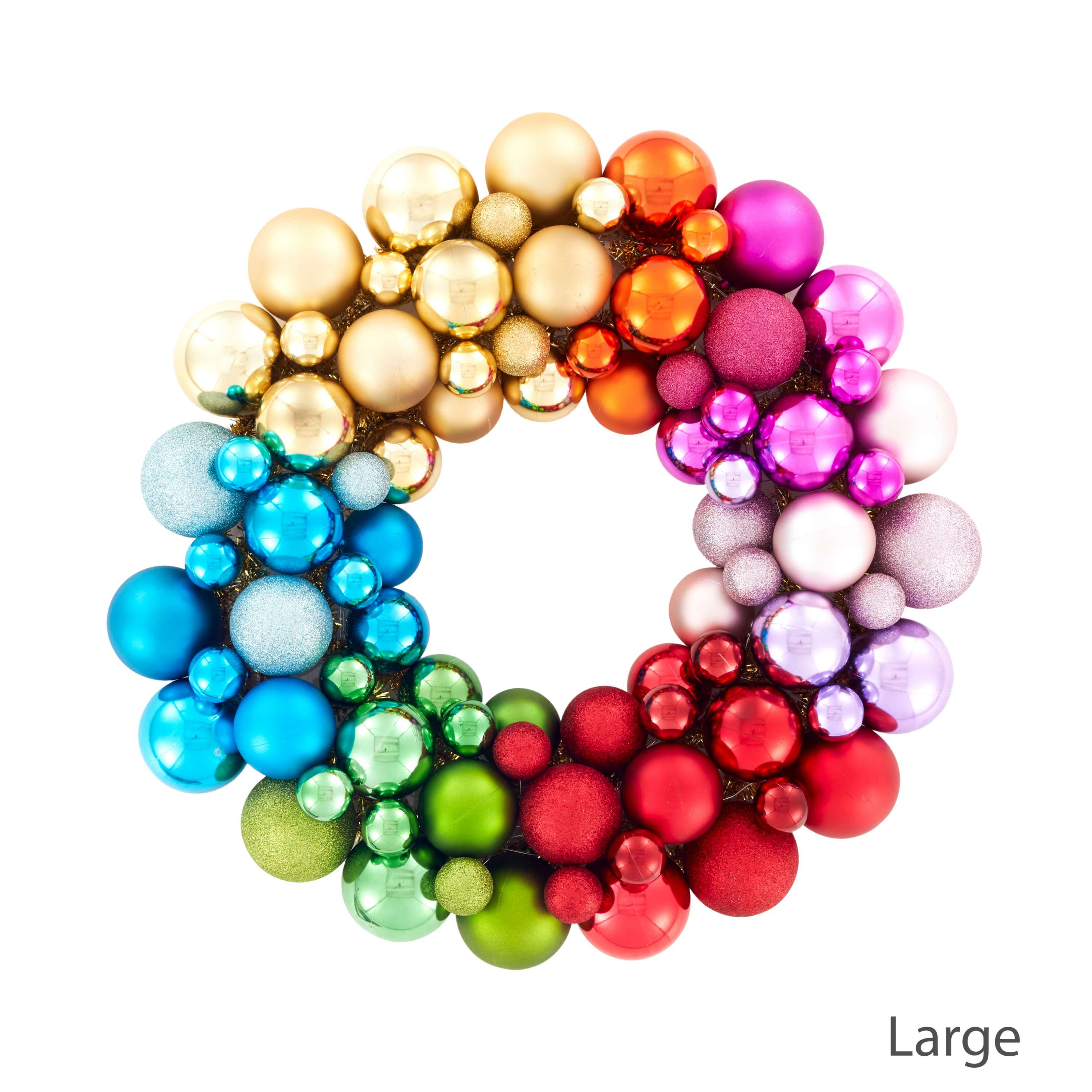 Rainbow Ball Wreath | Annie Selke