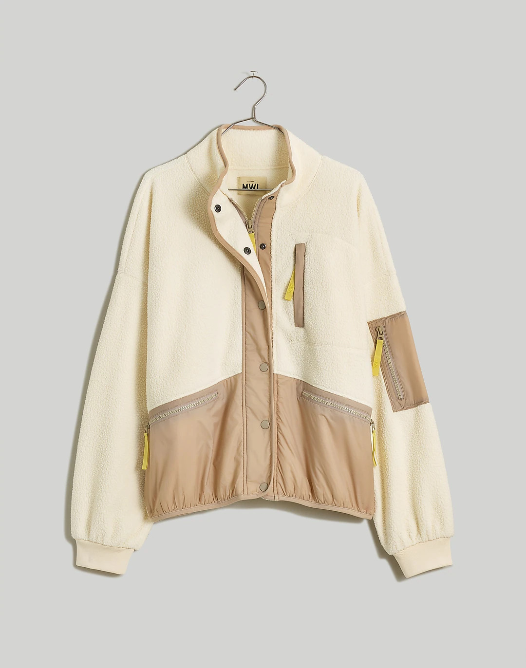 Plus (Re)sourced Sherpa Snap-Front Jacket | Madewell
