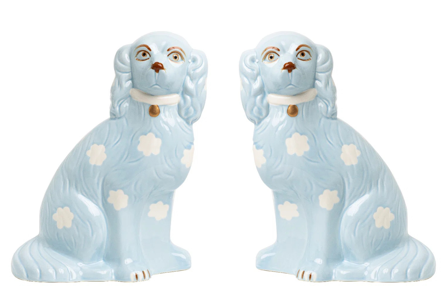 Bungalow Rose Naiya PALE PINK STAFFORDSHIRE DOGS MEDIUM | Wayfair | Wayfair North America