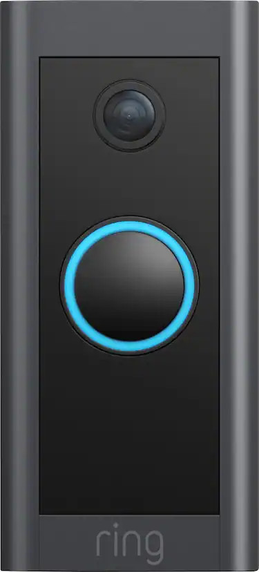 Ring - Wi-Fi Video Doorbell - Wired - Black | Best Buy U.S.