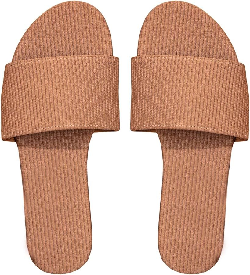 GORGLITTER Women's Casual Slide Sandals One Band Open Toe Slip On Flat Sandals | Amazon (US)
