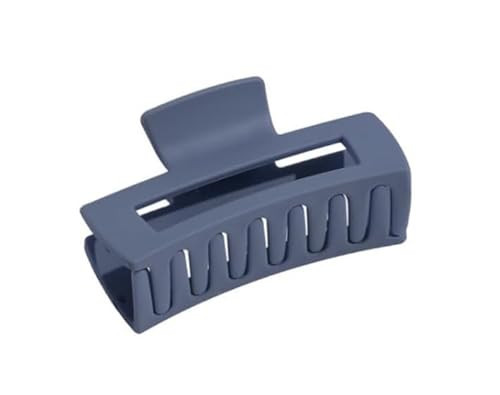 Navy Blue Square Frosting Claw Clips, Blue Claw Clip Clips Big Hair Clips Nonslip Matte Barrettes Thin Thick Short Hair for Women and Girls Accessories Hair Care | Amazon (US)